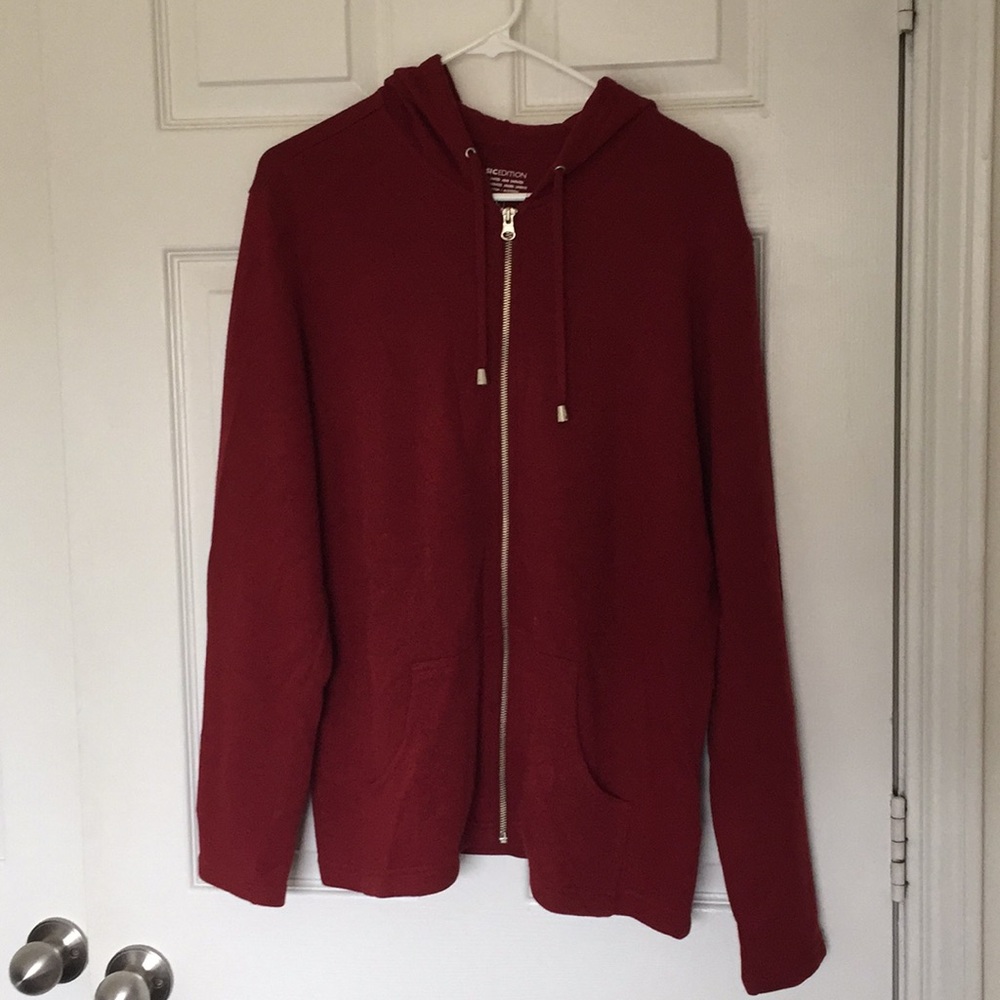 Maroon basic hoodie